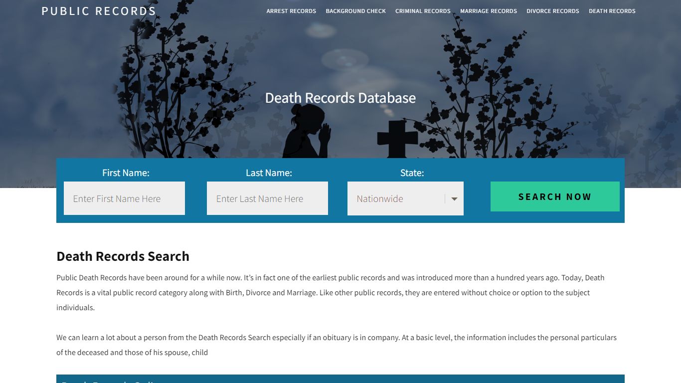 Death Records Search